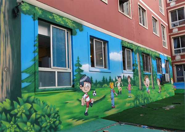 幼兒園墻噴繪如何做？