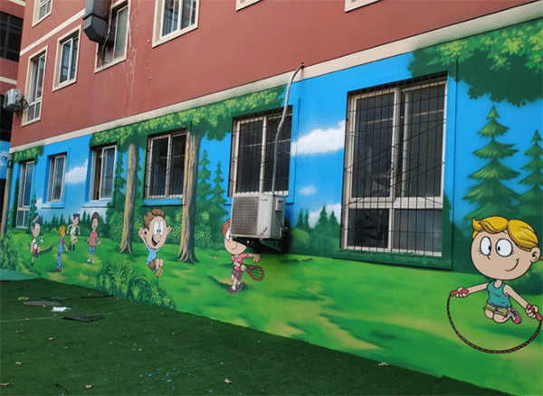 幼兒園墻噴繪如何做？
